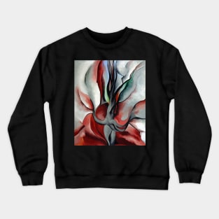 High Resolution Autumn Trees The Maple by Georgia O'Keeffe Crewneck Sweatshirt